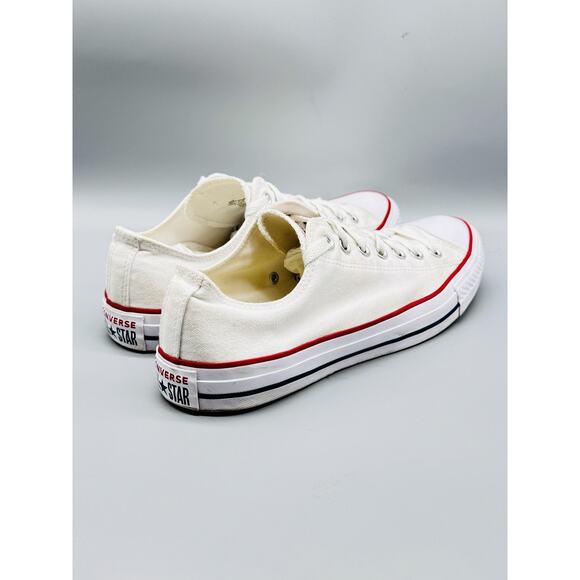 Converse Shoes Mens 11 White Canvas Chuck Taylor All Star Low Top Casual Sneaker - Picture 9 of 12